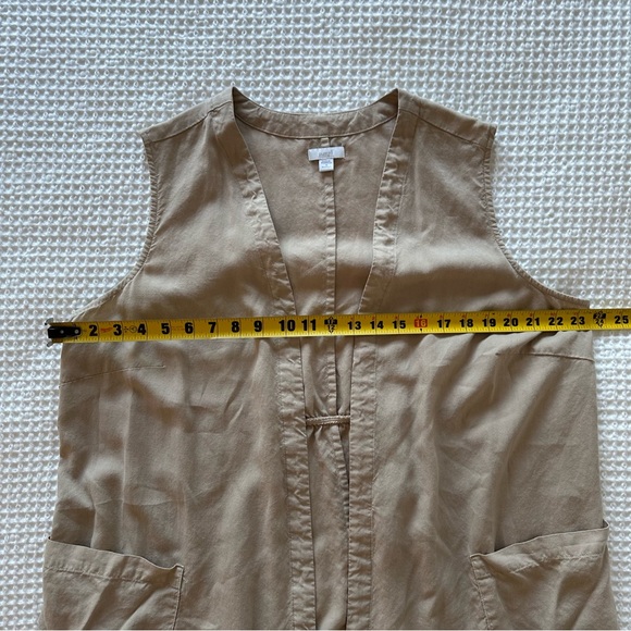 J Jill Pure Jill Sleeveless Open Front Duster Cardigan Vest Womens Size 1X Flowy - Picture 12 of 12